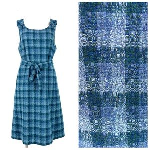 Vintage 1960s Roderick Tweedie Scottish Made Tweed Pinafore Jumper Dress Medium